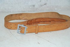 Alter Gürtel Leder Ledergürtel Koppel Lederkoppel Zweidornschnalle Bundeswehr