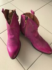 Stiefeletten cowboy aus italien pink Gr.38