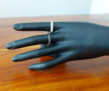 Sarah Kern Ringe, 2 er Set, black & white mit Swarovski-Kristallen Gr. 18 , neu!