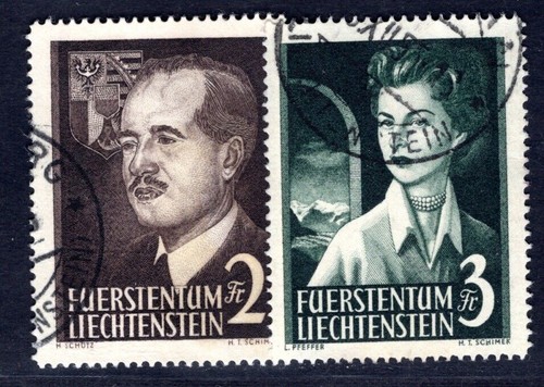 Liechtenstein 1955 332 333 - liechtenstein, 332-333