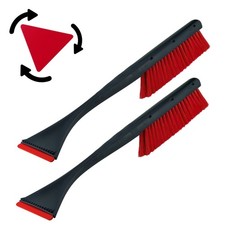 2 Eiskratzer Schwarz Rot