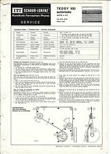 ITT/Graetz Original Service Manual für Teddy 100 automatic 5213 0509