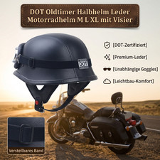 Oldtimer Harley Look Stahlhelm