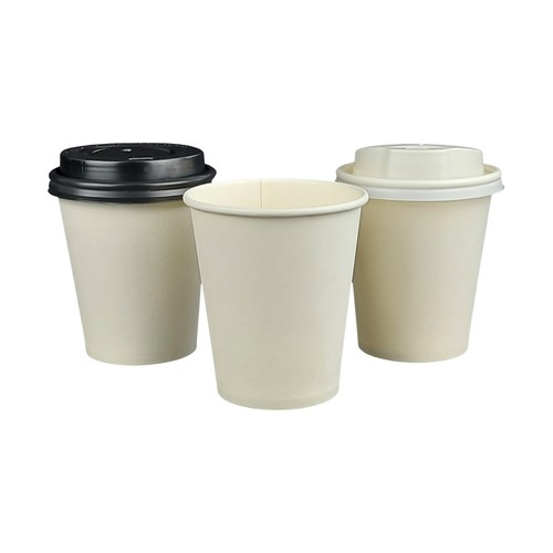 Weiße premium kaffeebecher - weiße, to