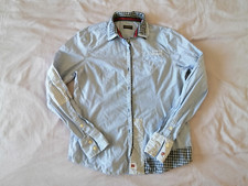 Napapijri Damen Blusenhemd, Gr. S, Blau, Gestreift, Baumwolle