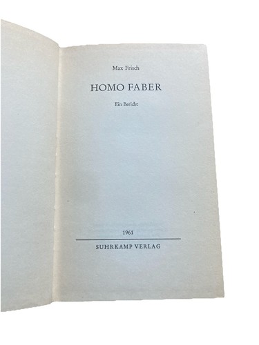 Homo faber ein - -,