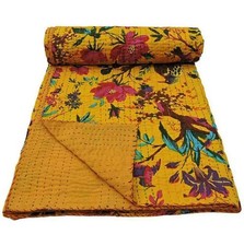 Vogelmuster Kantha Quilt