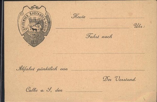 Calbe saale radfahrer verein - saale,