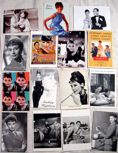 Audrey hepburn postkarten - x,
