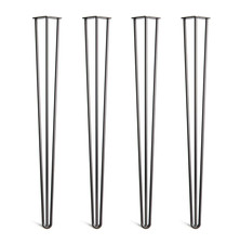 Schwarze Haarnadelbeine 1020 mm / 40" 4er Set - Bar Top / Island / Theke 