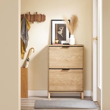 B-waren Schuhschrank Schmal Schuhkipper für Flur, Schuhregal FSR200-N-bwaren