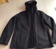 Jacke, Olsen, Gr. 38, im Lammfell-look, Webpelz,100% waschbar, schwarz, wie neu