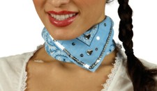 Halstuch Trachtentuch hellblau