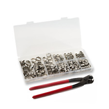 170Tlg 1 Ohr Schlauchschellen Edelstahl Sortiment Schlauchklemmen Zange Set Satz