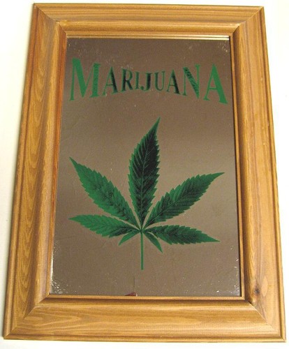 Cannabis marijuana bildspiegel - cannabis,
