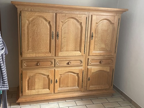 Schrank eiche hell - eiche, massiv