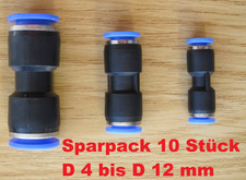 Pneumatik Steckverbinder gerade Sparpack 10 Stück!!!!  D 4 6 8 12  wie IQS Festo