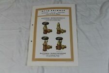 National Regulierhähne - O. Krimmer Leutkirch - Reklame auf Papier - 1930er /S51