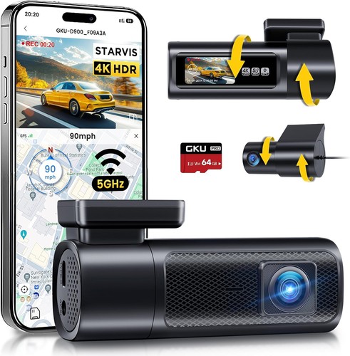 Dashcam vorne hinten - dashcam, 4k+2.5k