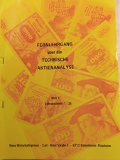 Fernlehrgang über die technische Aktienanalyse - 1976 - 1979
