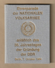 DDR NVA Minibuch Ehrenparade der NVA 1984 Berlin  original