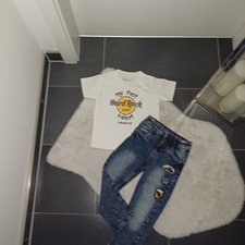 Neu Set Outfit 98 104 my first Hard Rock Cafe Shirt Jeans Hose cool😎TopZustand