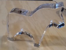 Vinterfint, IKEA, Klarglas, Dekopferd, Dalapferd-Pferd aus Glas im Orignalkarton