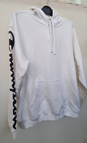 Champion white hoodie big - white,