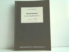 Betriebsbuch für die