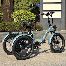 Fafrees Cargo Trike 48V Elektro Dreirad E-Bike 20 Zoll Tricycle 3 Rädern Fahrrad