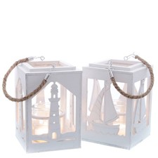 Laterne Windlicht Maritim (2er