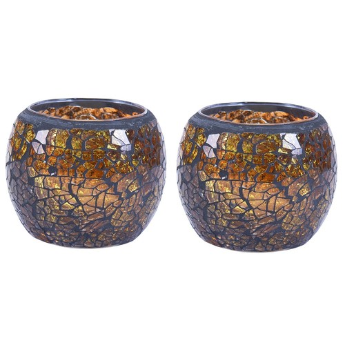 Mosaic glass candle - mosaic,