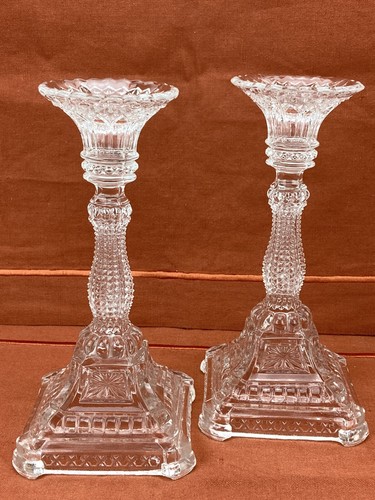 Pressglas kerzenleuchter - pressglas,