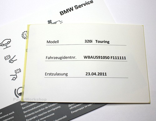Original bmw serviceheft - original,