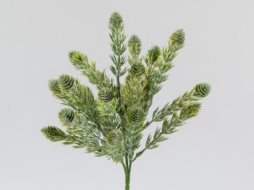 Deko zweig 24cm - antik, grün