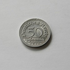 WEIMAR: 50 Pfennig 1919 F, J. 301, sehr schön/vorzüglich
