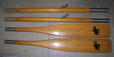2 Metzeler Ruder für Schlauchboot zweiteilig steckbar L. ca. 170 cm, guter Zust.