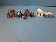 Schleich Tiere Sammlung (Tiger, Braunbär, Eisbär, Panda, Kaninchen)