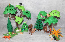 playmobil tiere des waldes reh wildschwein fuchs hasen jungtiere igel bäume