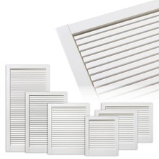 Lamellentüren weiß geschlossene Lamellen LACKIERT MASSIVHOLZ Schranktür Möbeltür