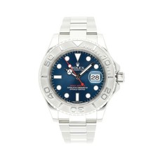 ROLEX YACHT-MASTER 40MM BLUE DIAL STAHL/PLATIN 116622 FULL SET 2016