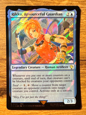 Magic MTG Final Fantasy Rikku, Resourceful Guardian #41 *SURGE FOIL* Commander