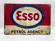 Blechschild Esso 20x30cm Nostalgie Retro Reklame Vintage Geschenk Deko Garage