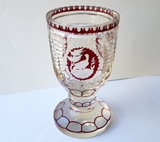 Fußbecher, gebeiztes Glas