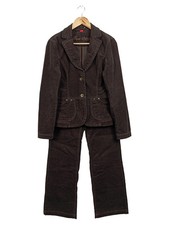 ESPRIT Damen Hosenanzug Gr. 40/L Braun Cord Casual