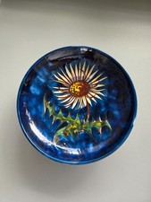 Hindelanger Keramik Schale – Handbemalt, ca. 23 cm, Allgäu Vintage