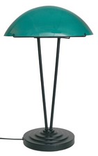 80er Jahre Bankerleuchte Schreibtischlampe "GREEN ROOM" Tischleuchte