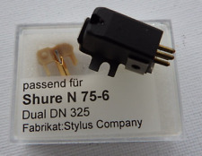 Nachbau Shure M 75 - 6 S Tonabnehmer + NB Nadel N 75-6 / DN 325 + 1/2" Adapter