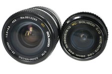 SOLIGOR AR 28mm F2,8 Wide + Zoom Macro 28-70 3,9-4,8 KONICA * Fotofachhändler *