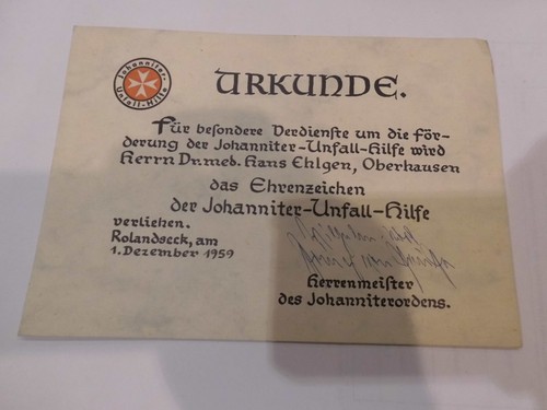 Orig urkunde unterschrift - orig.,